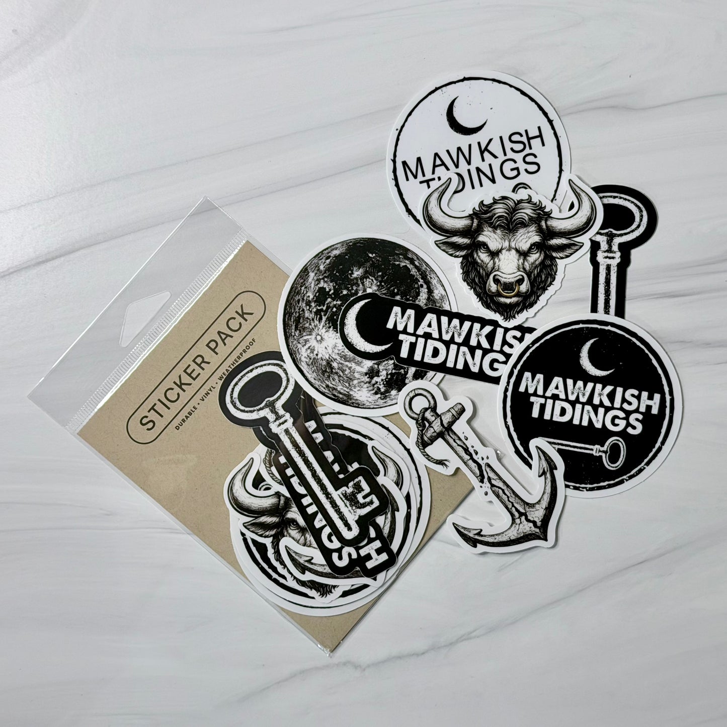 Mawkish Sticker Pack — Set of 7