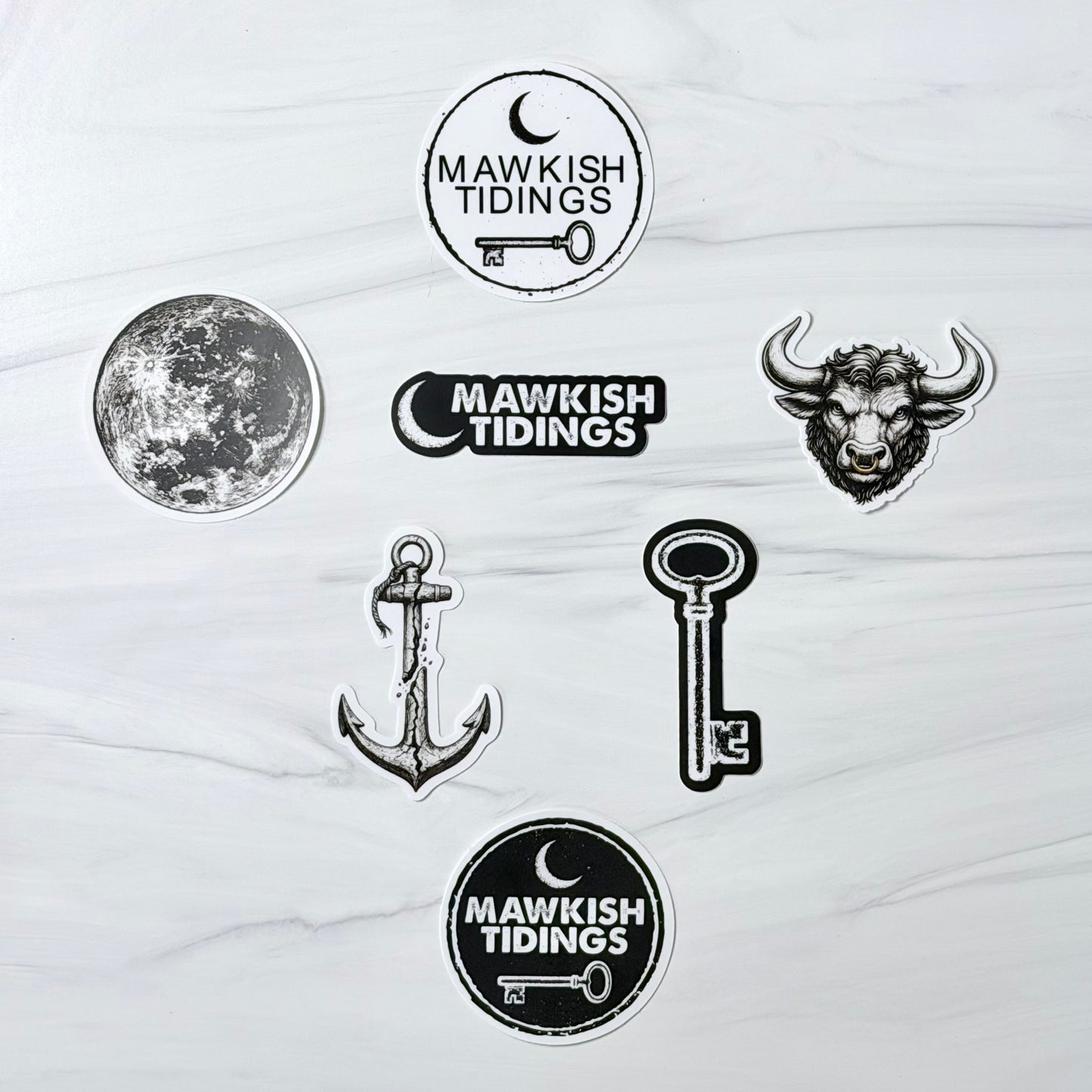 Mawkish Sticker Pack — Set of 7