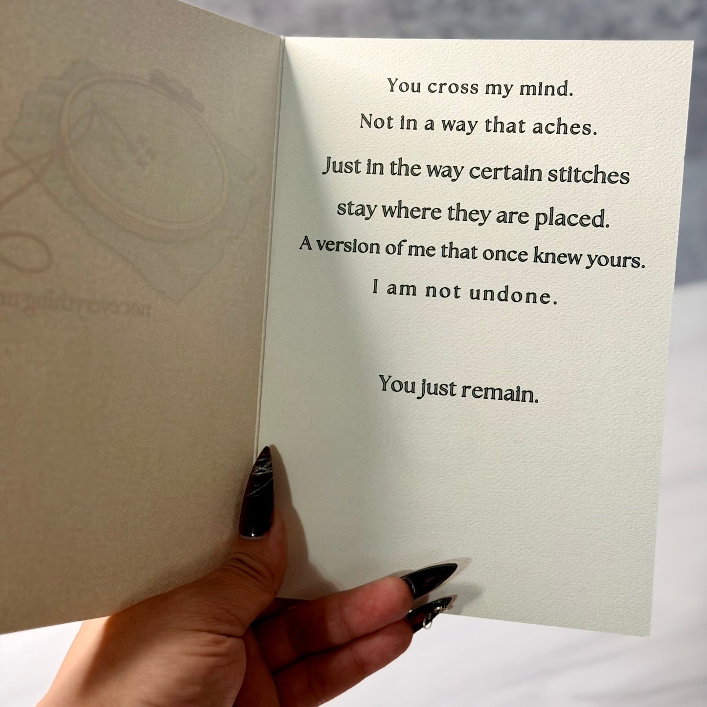 not everything unravels